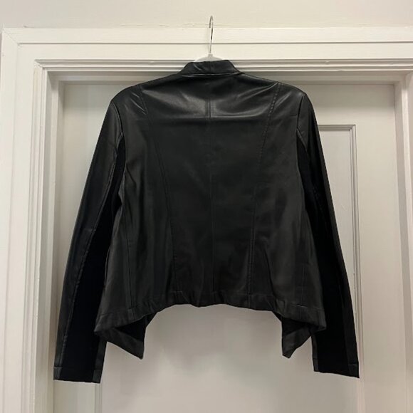 BB DAKOTA Draped Faux Leather Jacket - Picture 4 of 4